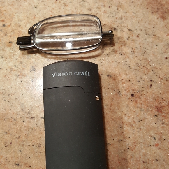 VISION CRAFT folding magnified glasses w/case sold on title - Picture 6 of 8
